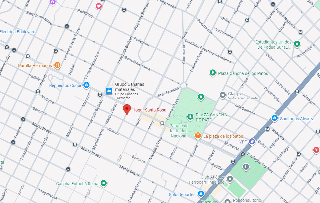 Mapa — Hogar Santa Rosa
